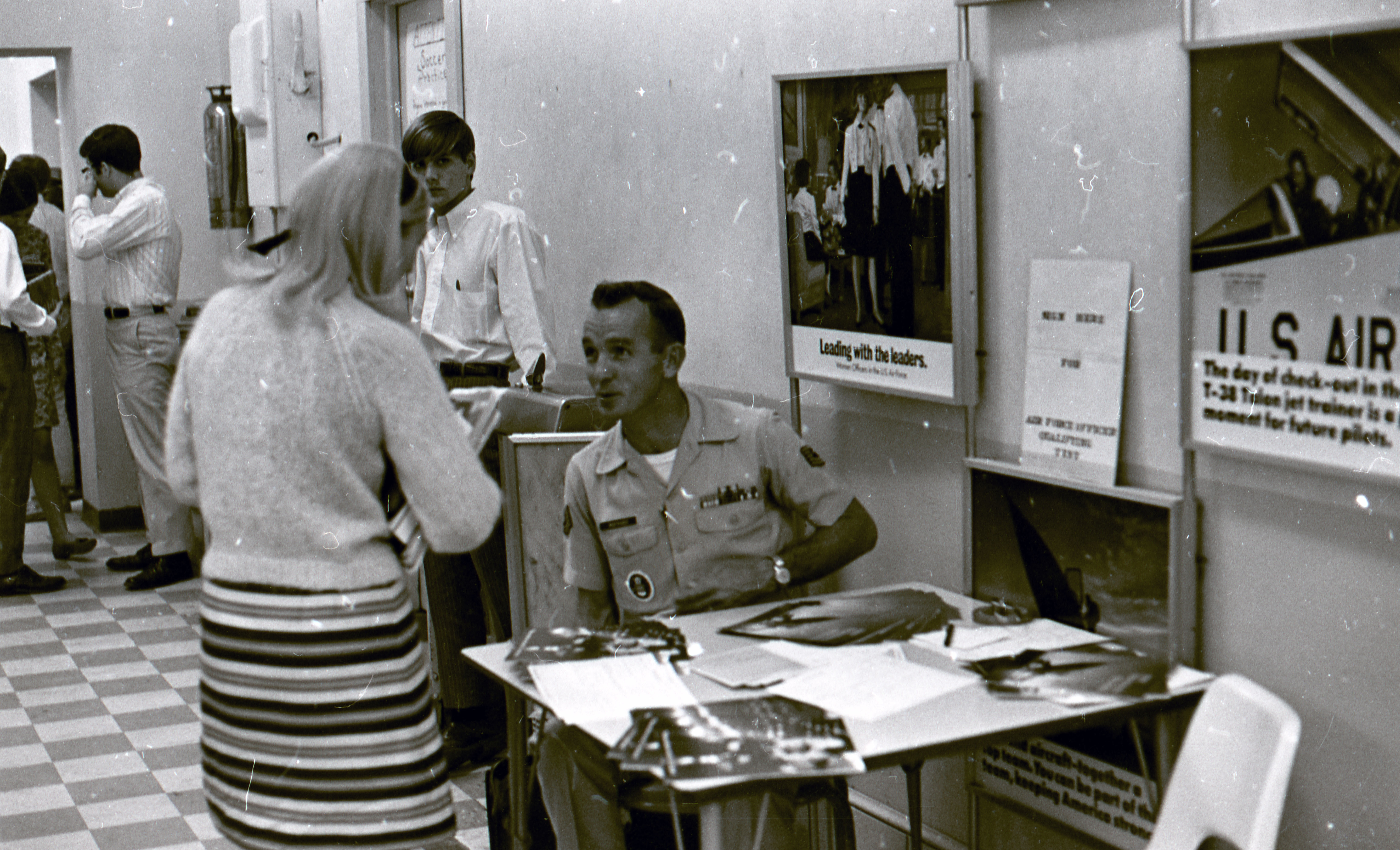 Air Force recruitment table